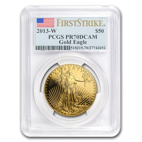 2013-W 1 oz Proof Gold American Eagle PR-70 PCGS (FS) 2013-W 1 oz Proof Gold American Eagle PR-70 PCGS (FS)